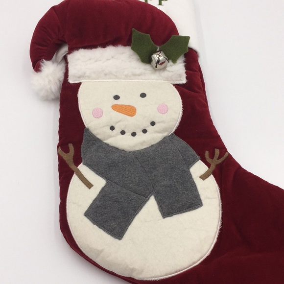 Pottery Barn Snowman Christmas Stocking “Philipp” - Picture 4 of 15